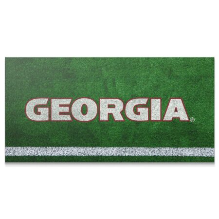 Close-up of the textured green grass turf background on the Georgia - Field Logo 2 artwork.