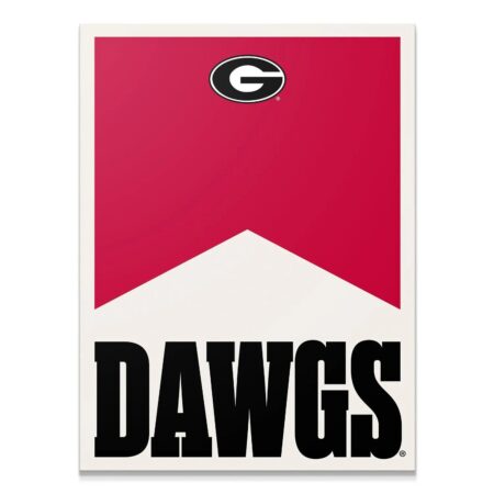 Full frontal view of the bold Georgia - Marlboro Minimalism collegiate poster art.
