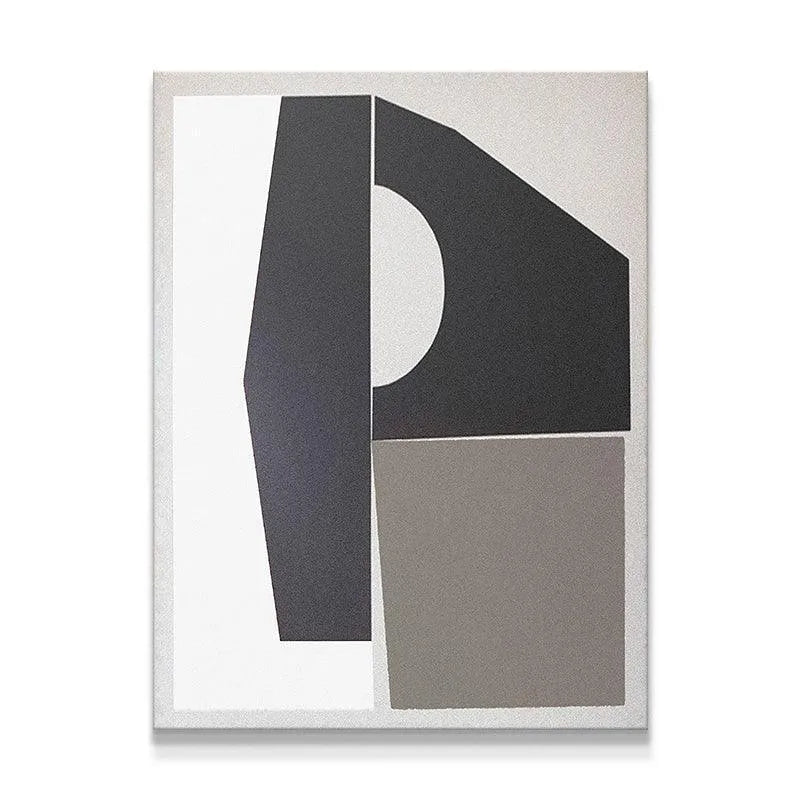 Full view of the Gold Geo abstract geometric artwork on a white background.