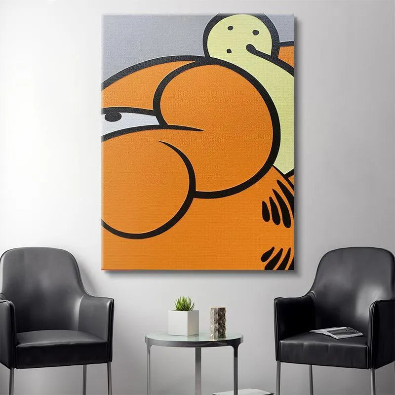 Grrrfield artwork featuring the unique inclusion of the pale yellow secondary character (Odie's head).