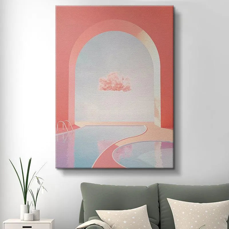Textural view showcasing the smooth reflections of light on the water surface of the Heavenly Pool print.
