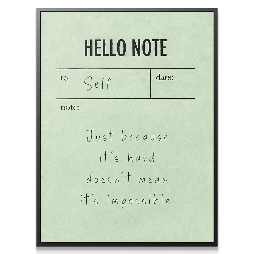 Overhead shot showing the texture of the pale green paper stock of the Hello Note (Green).