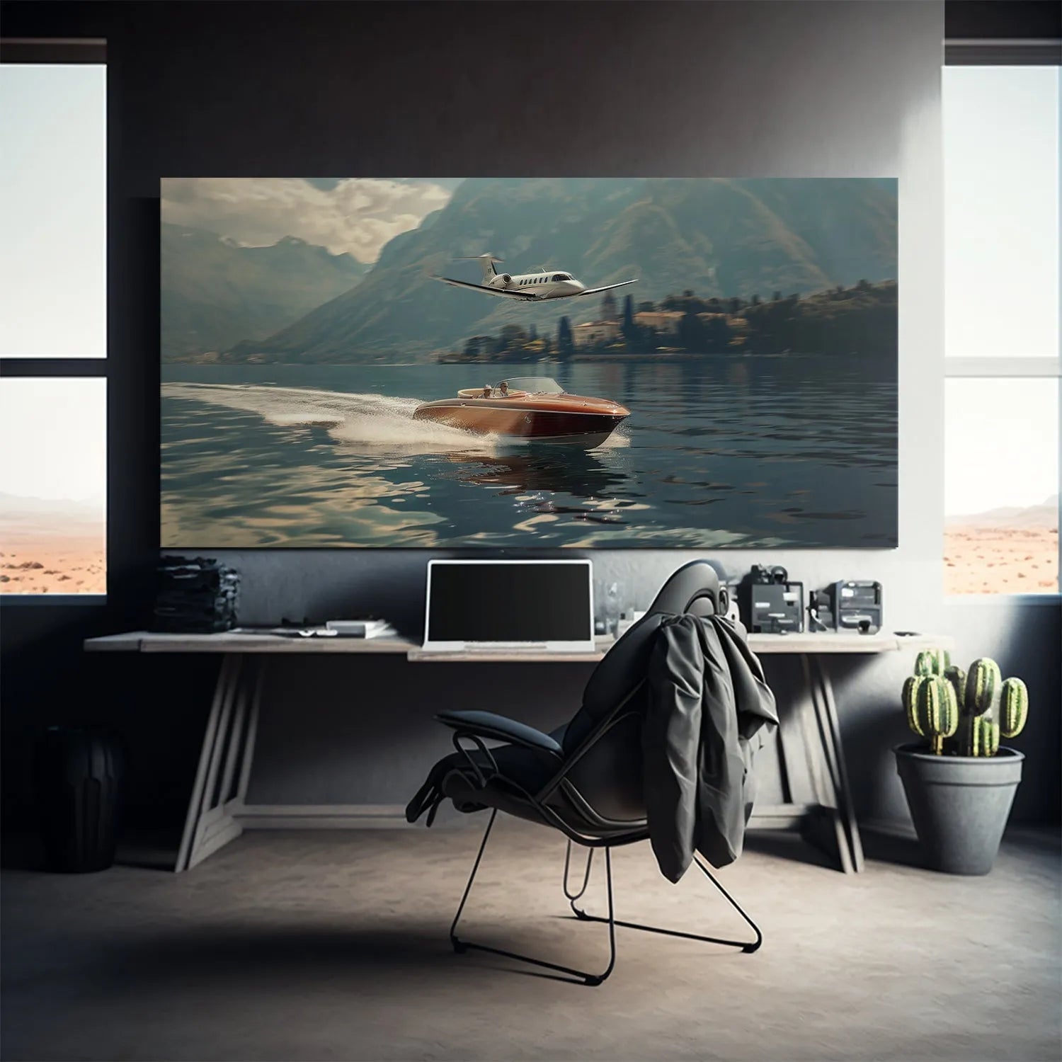 Motion blur effect showing the water spray behind the classic boat, illustrating the highly exclusive 'Invite Only' moment.