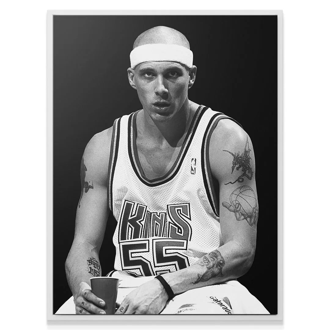 Medium shot emphasizing the KINGS 55 jersey worn by Jason Williams - #2.