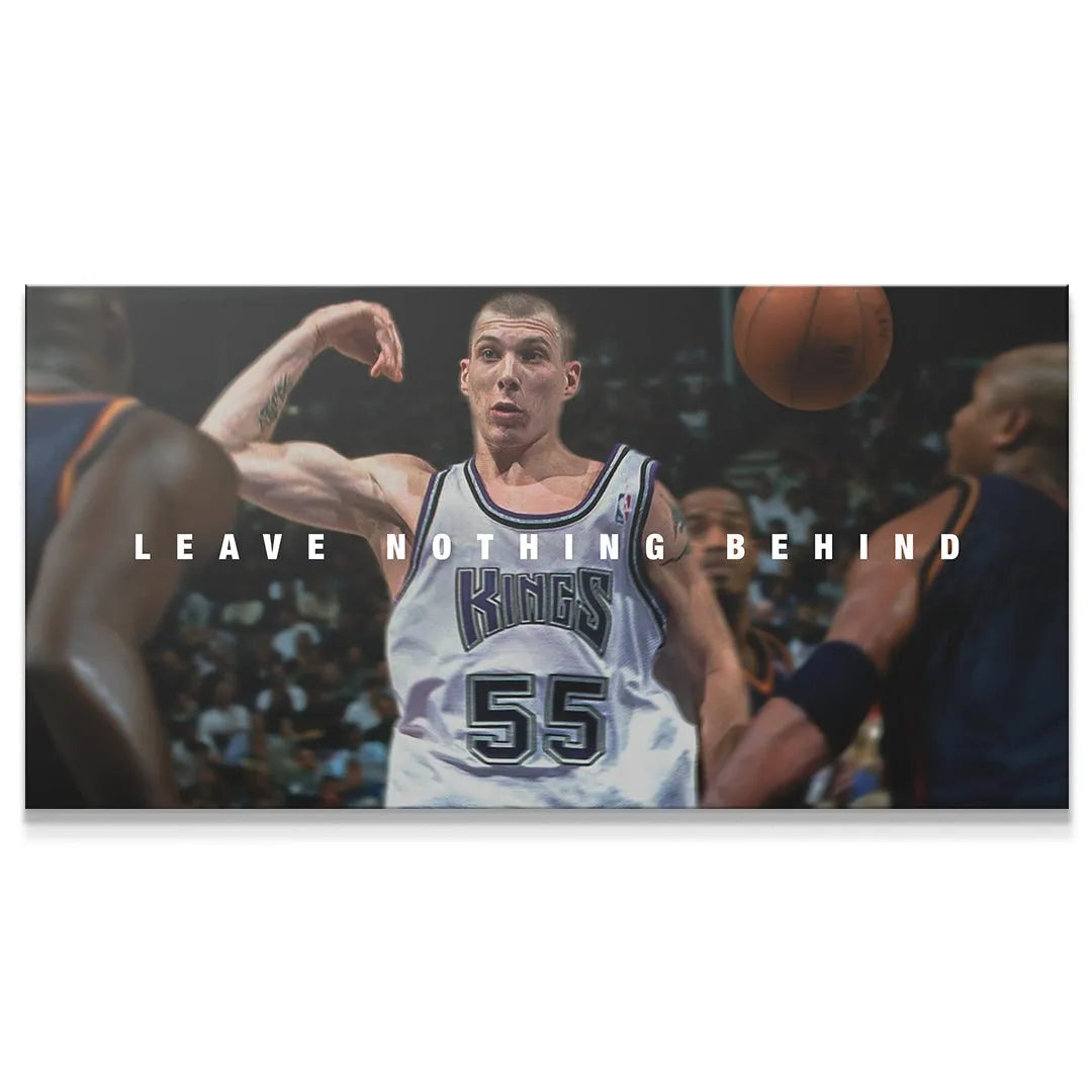 Close-up view of Jason Williams - Leave Nothing Behind, focusing on his intense facial expression.