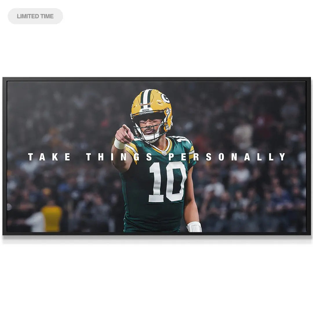 Jordan Love - Take Things Personally - Premium NBA Basketball Canvas Wall Art by MasterPeaceWall