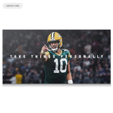Jordan Love - Take Things Personally - Premium NBA Basketball Canvas Wall Art by MasterPeaceWall