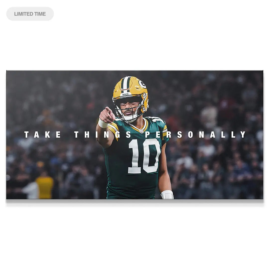Jordan Love - Take Things Personally - Premium NBA Basketball Canvas Wall Art by MasterPeaceWall