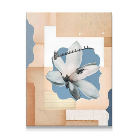 Full overhead view of the 'Just Desert' surreal mixed media collage print.