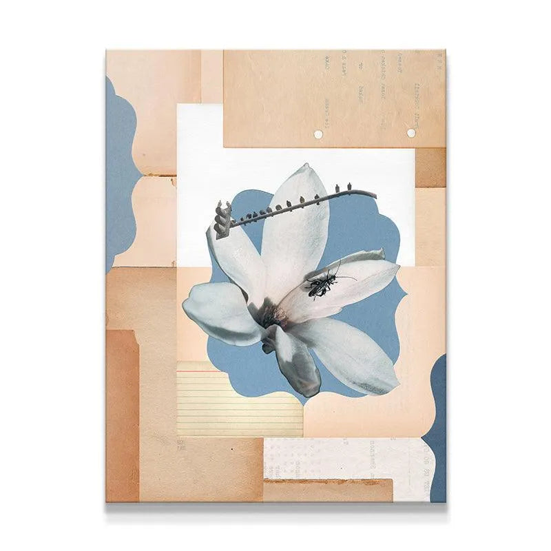 Full overhead view of the 'Just Desert' surreal mixed media collage print.