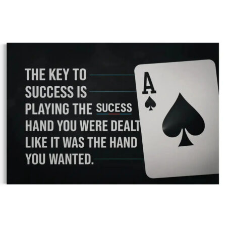 Playing Card Wall Art – Ace of Spades Success Canvas