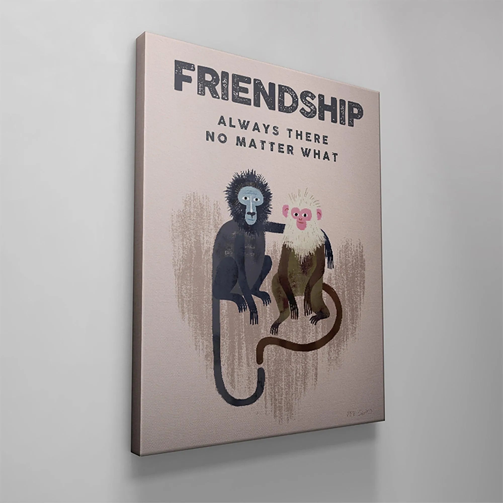 Bottom right corner showing Pete Oswald's signature on the Kids Friendship artwork