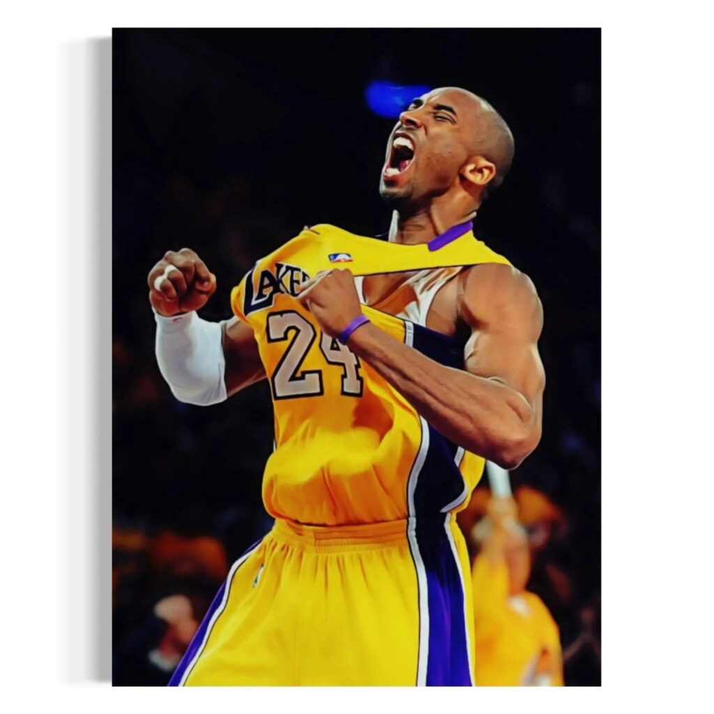 Kobe Bryant Wall Art – Iconic Lakers Canvas