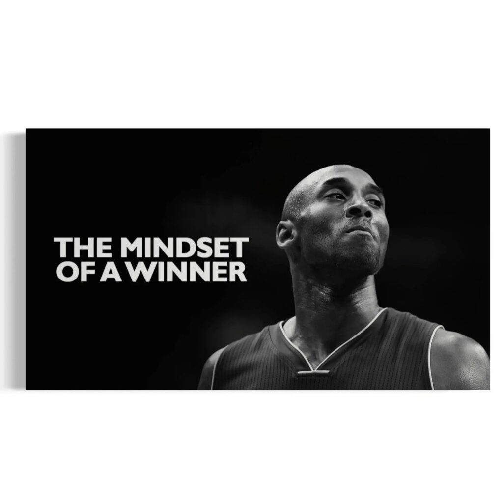 Kobe Bryant Canvas Wall Art – The Mindset of a Winner