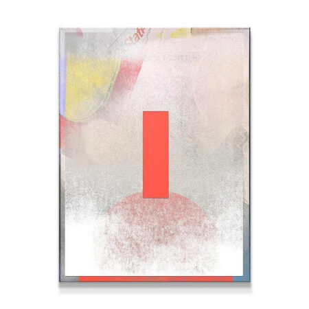 Full straight-on view of the Kubik abstract geometric print in high resolution.
