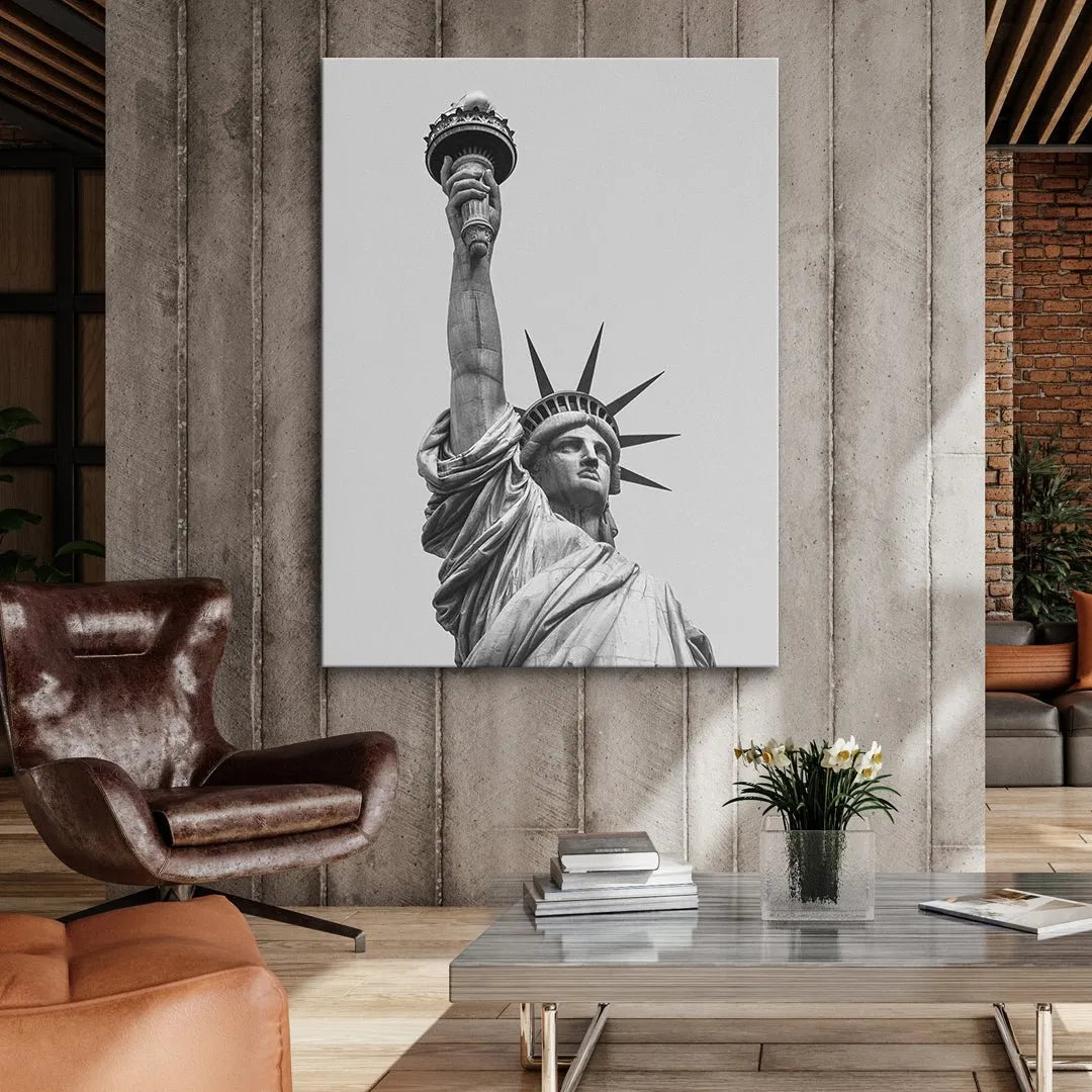 Detailed texture view focusing on the draped robes and folds of the Lady Liberty 2 sculpture.