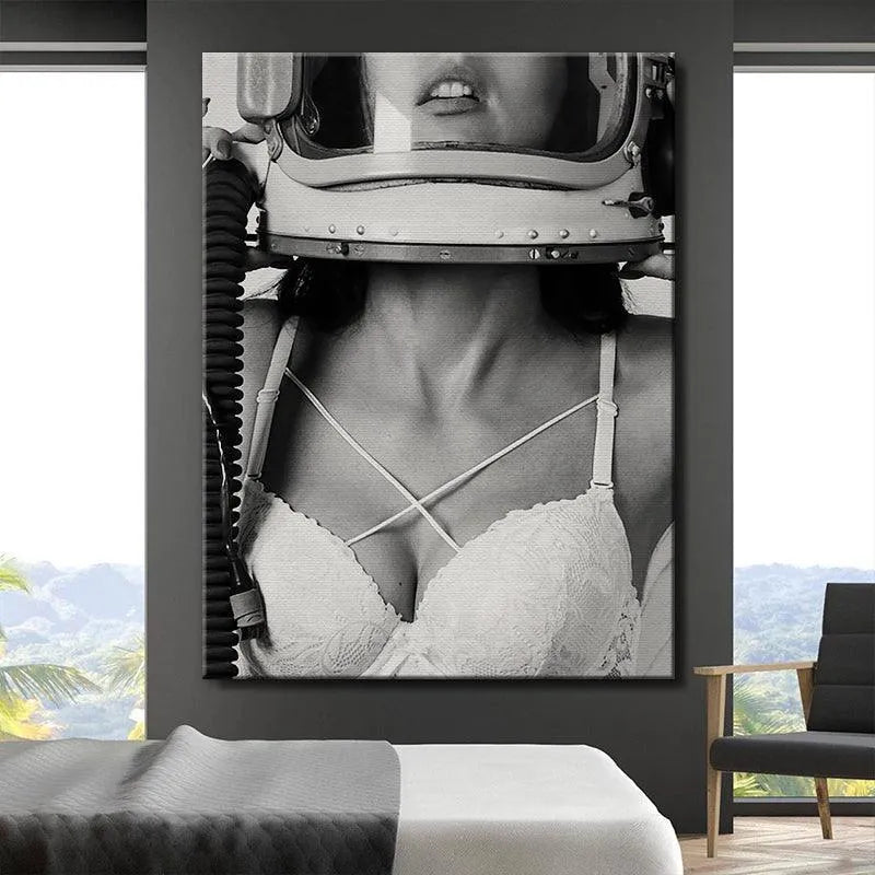 Vertical perspective of the chest and collarbone area featuring the cross straps in the striking Last Breath photograph.