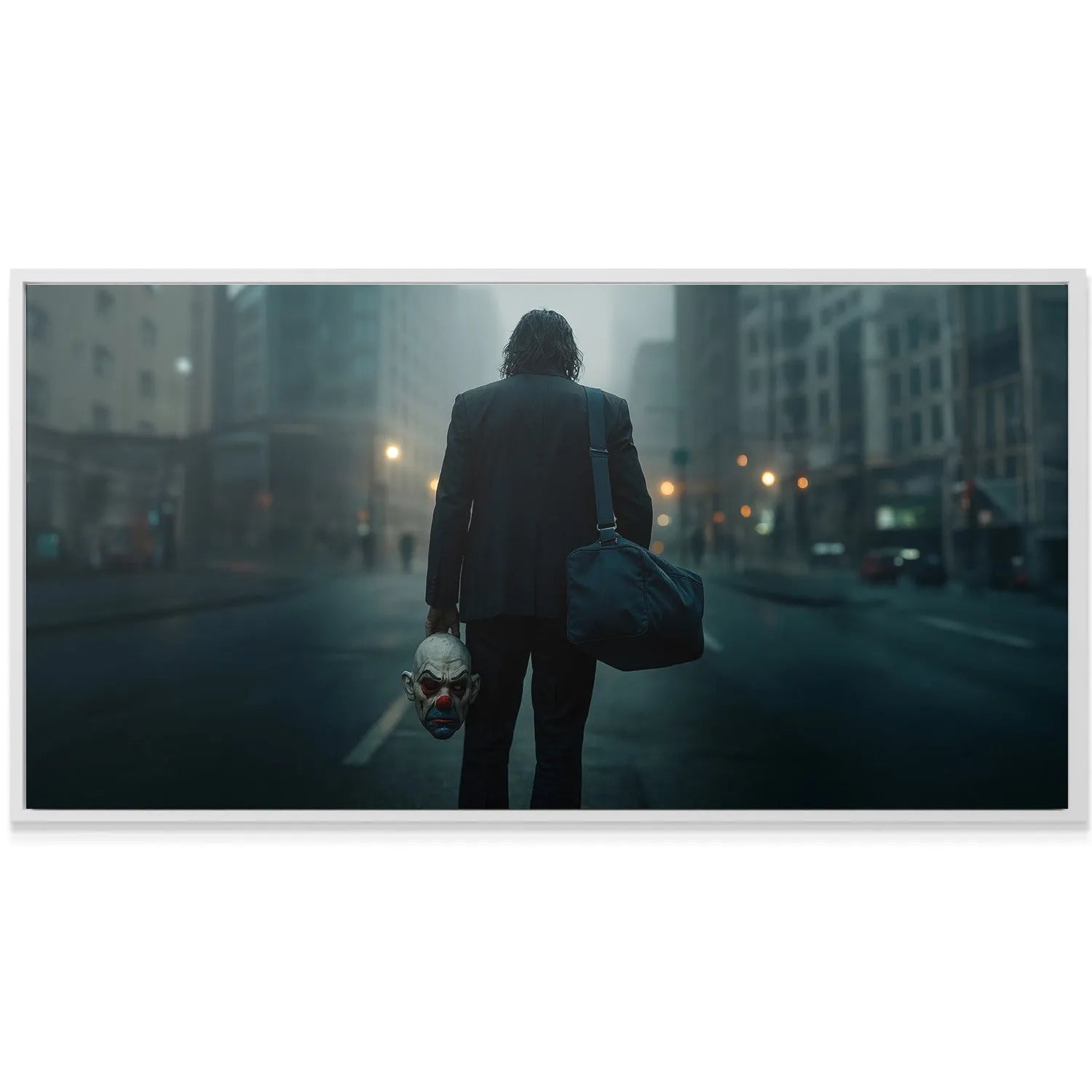 Angle focusing on the dark duffel bag slung over the shoulder, signifying the burden of the 'Legacy'.