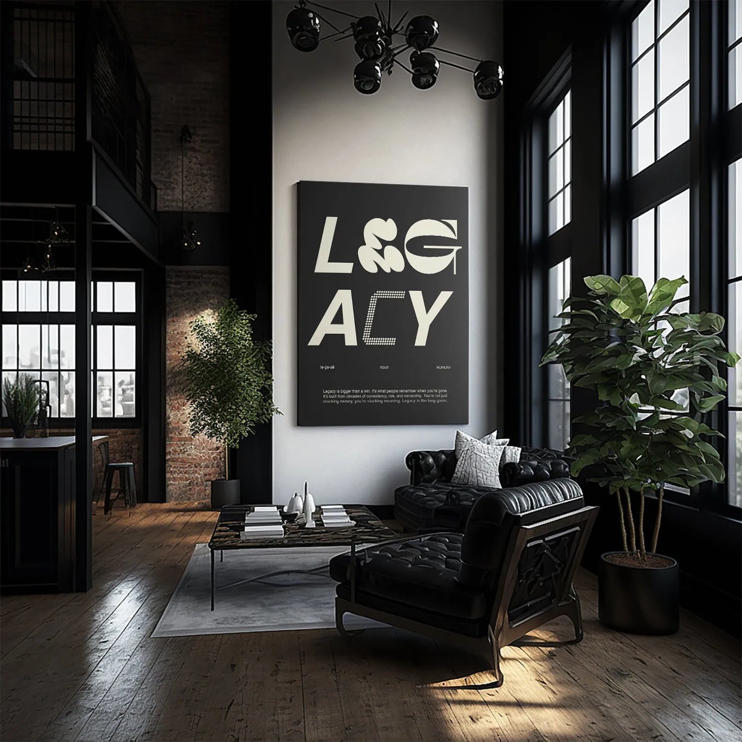 Detailed view of the dotted pattern used within the letter 'C' of the Legacy Definition - Dark design.
