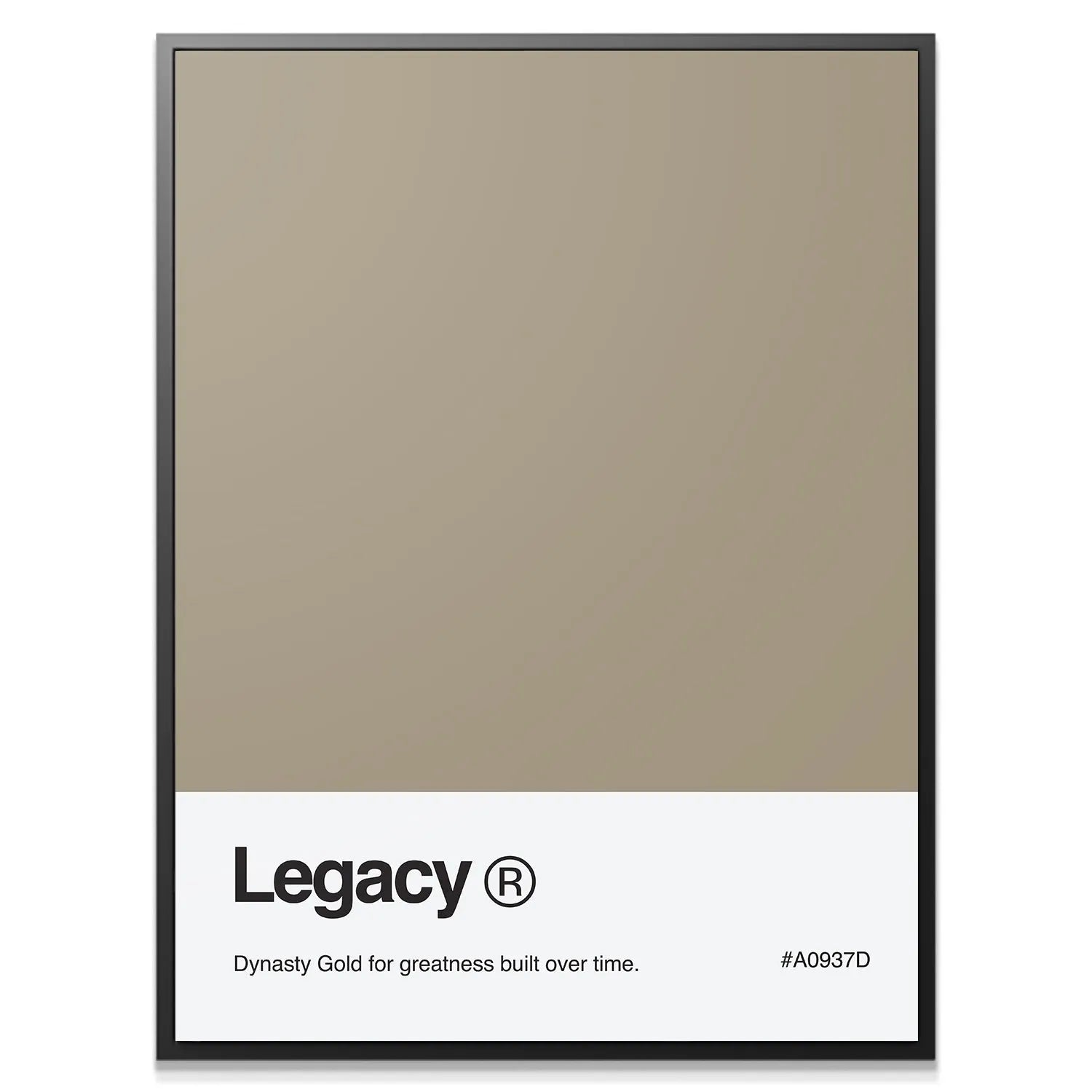 Close-up detail of the smooth matte texture of the Legacy Palette color sample.