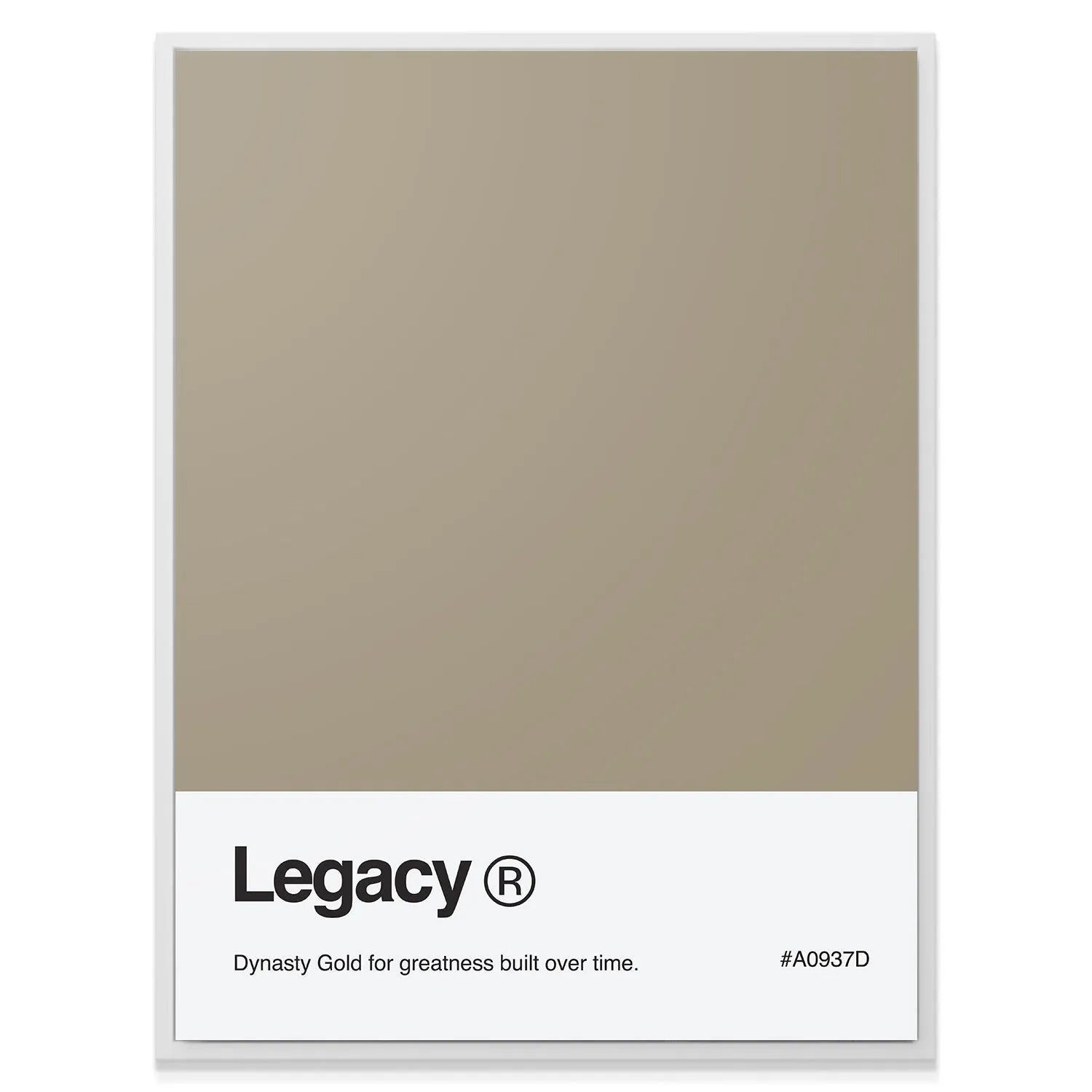 Detailed crop showing the 'Legacy' registered trademark on the Legacy Palette.