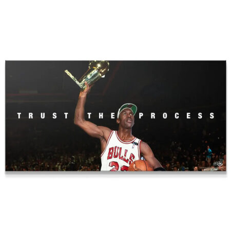 Michael Jordan - Trust The Process - Premium NBA Basketball Canvas Wall Art by MasterPeaceWall