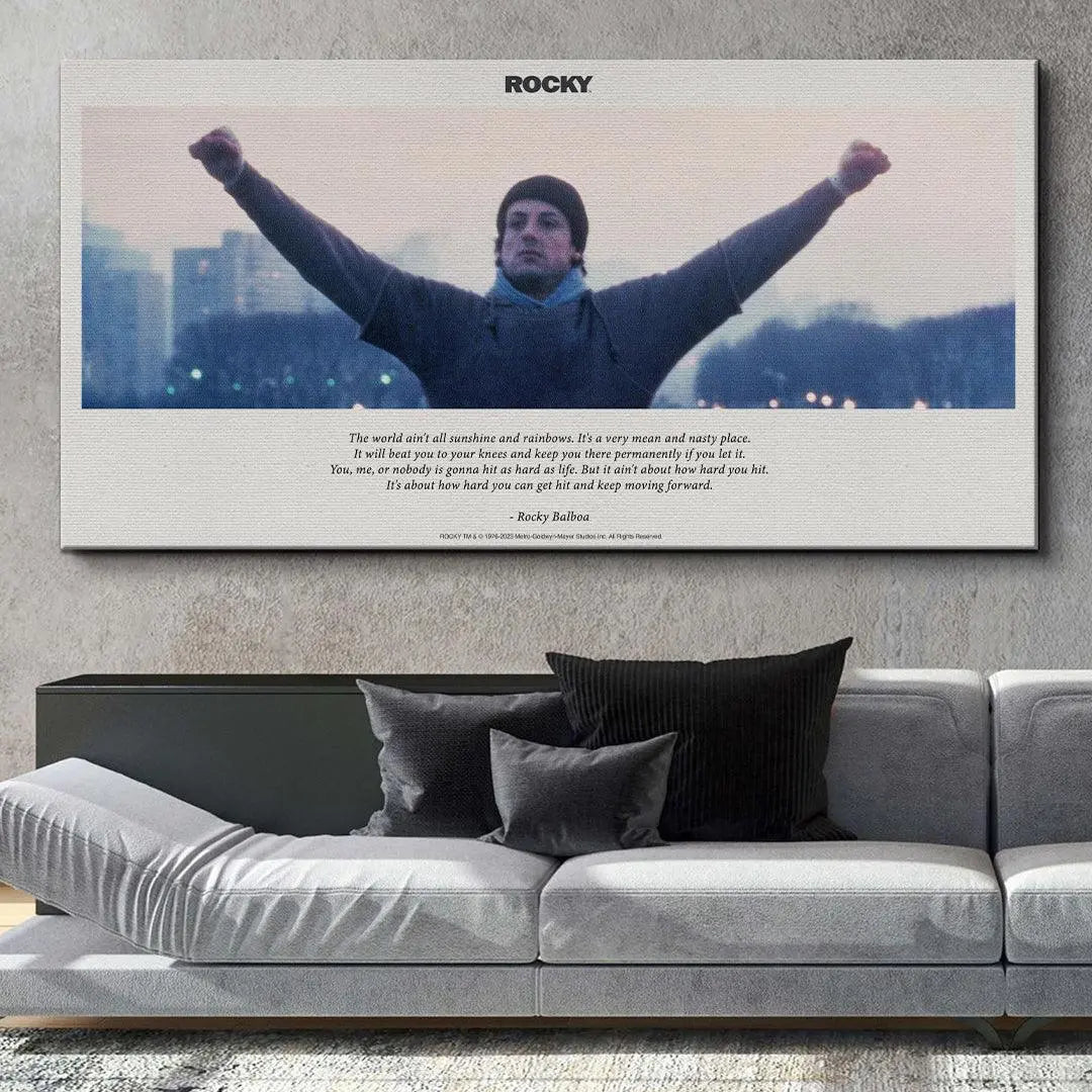 Rocky - Sunshine And Rainbows - Premium NBA Basketball Canvas Wall Art by MasterPeaceWall
