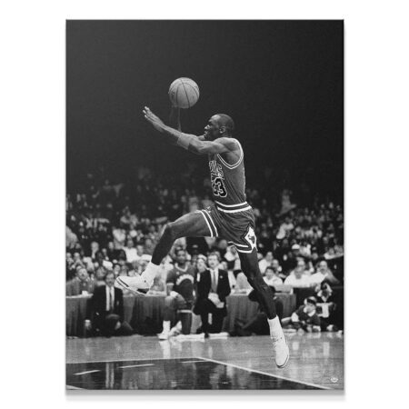 Michael Jordan - Takeoff - Premium NBA Basketball Canvas Wall Art by MasterPeaceWall
