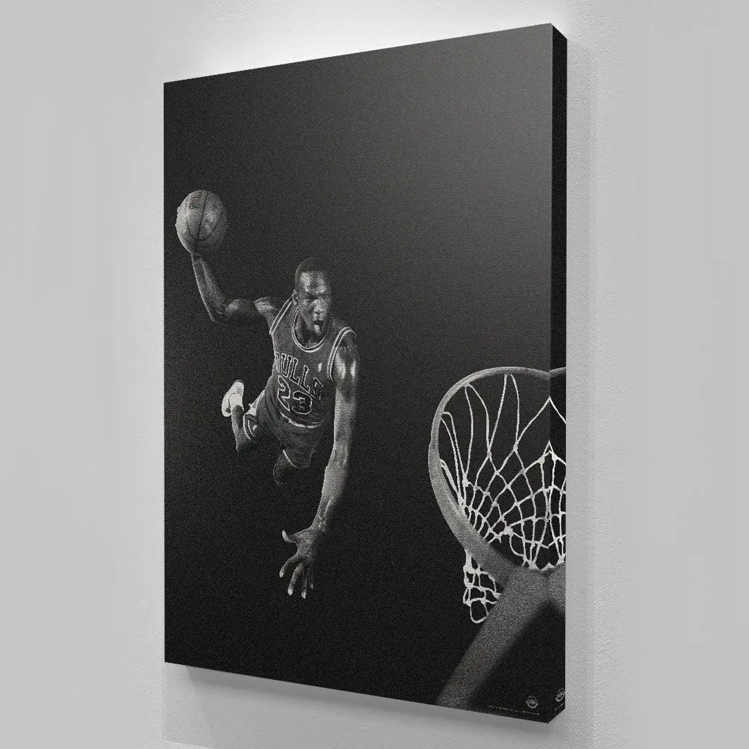 Michael Jordan - The Void - Premium NBA Basketball Canvas Wall Art by MasterPeaceWall