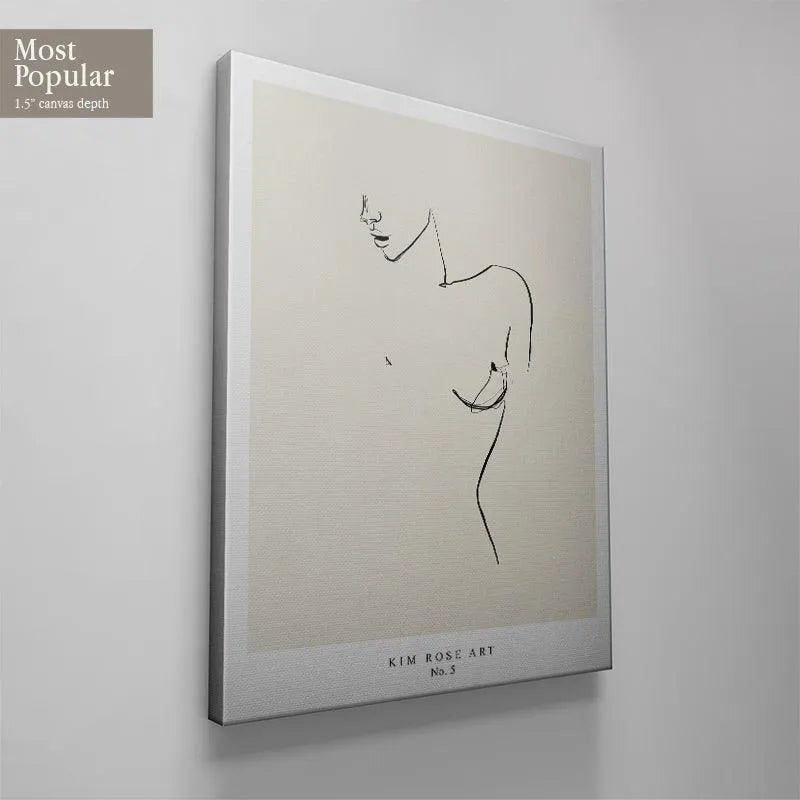 The subtle facial expression and neck line captured in the original Mathild - White drawing.