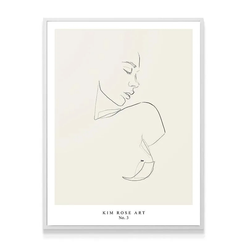 Textured view of the high-quality white paper stock used for Mathilde N.3 - White print.