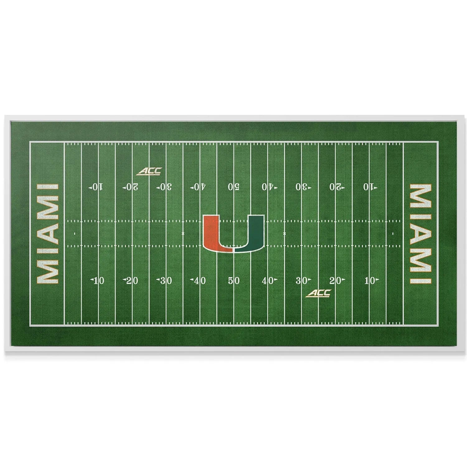 Corner perspective shot highlighting the 'MIAMI' endzone branding on the Miami - Full Field.
