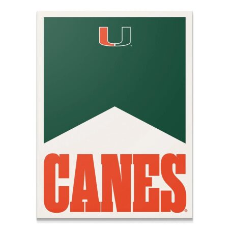 Full vertical view of the 'Miami - Marlboro Minimalism' college poster art in its intended dimensions.