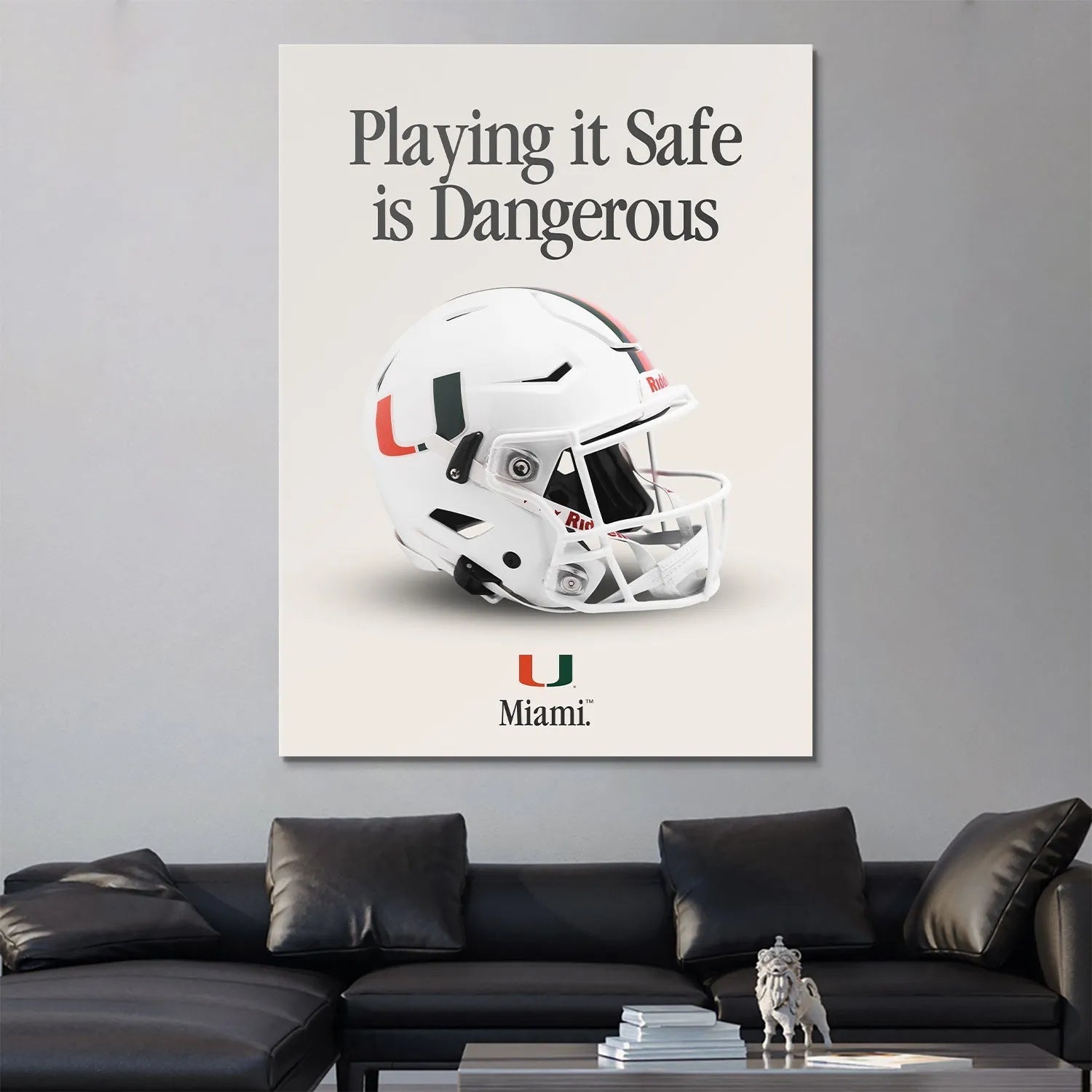 Texture shot of the high-quality print paper used for the Miami - Playing It Safe V2 wall art, highlighting its professional finish.