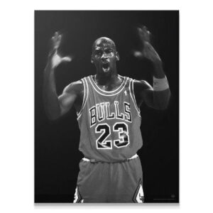 Close-up shot of Michael Jordan - Energy yelling, emphasizing his facial expression.