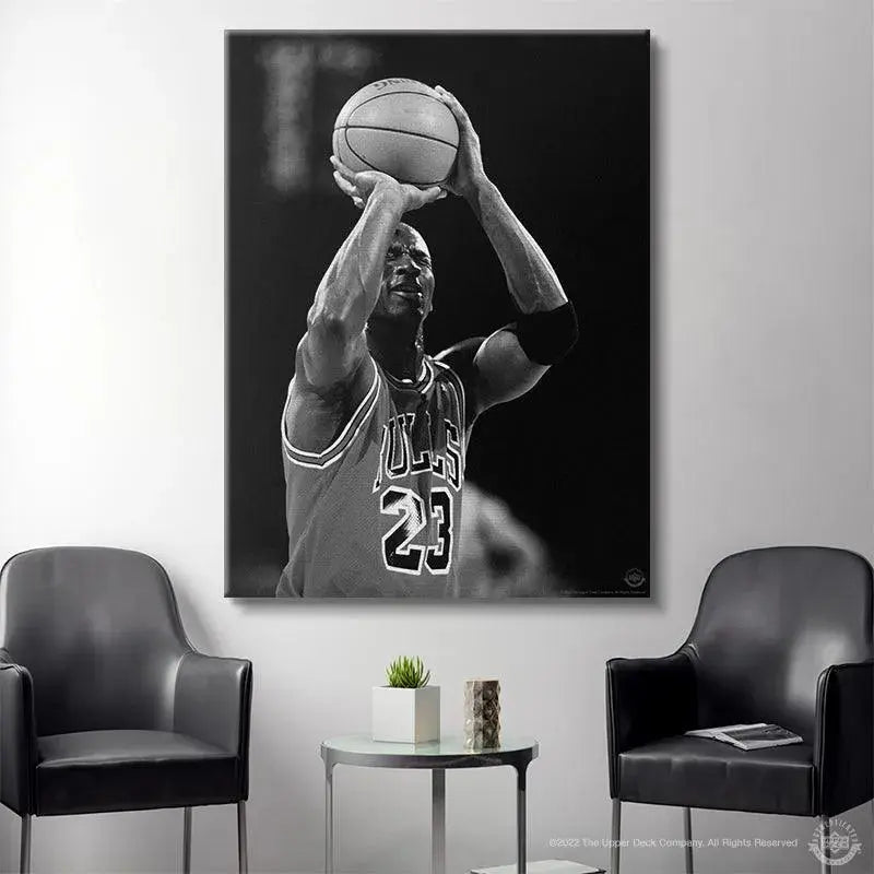Side angle detail revealing the arm band and muscle definition in 'Michael Jordan - Eyes Closed'.