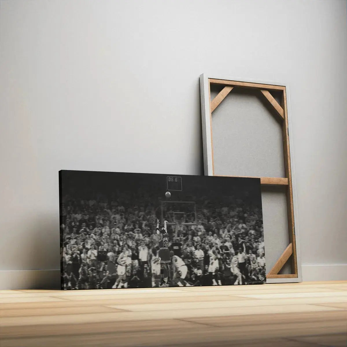 Textured view highlighting the grain and detail of the Michael Jordan - Last Shot photographic print.