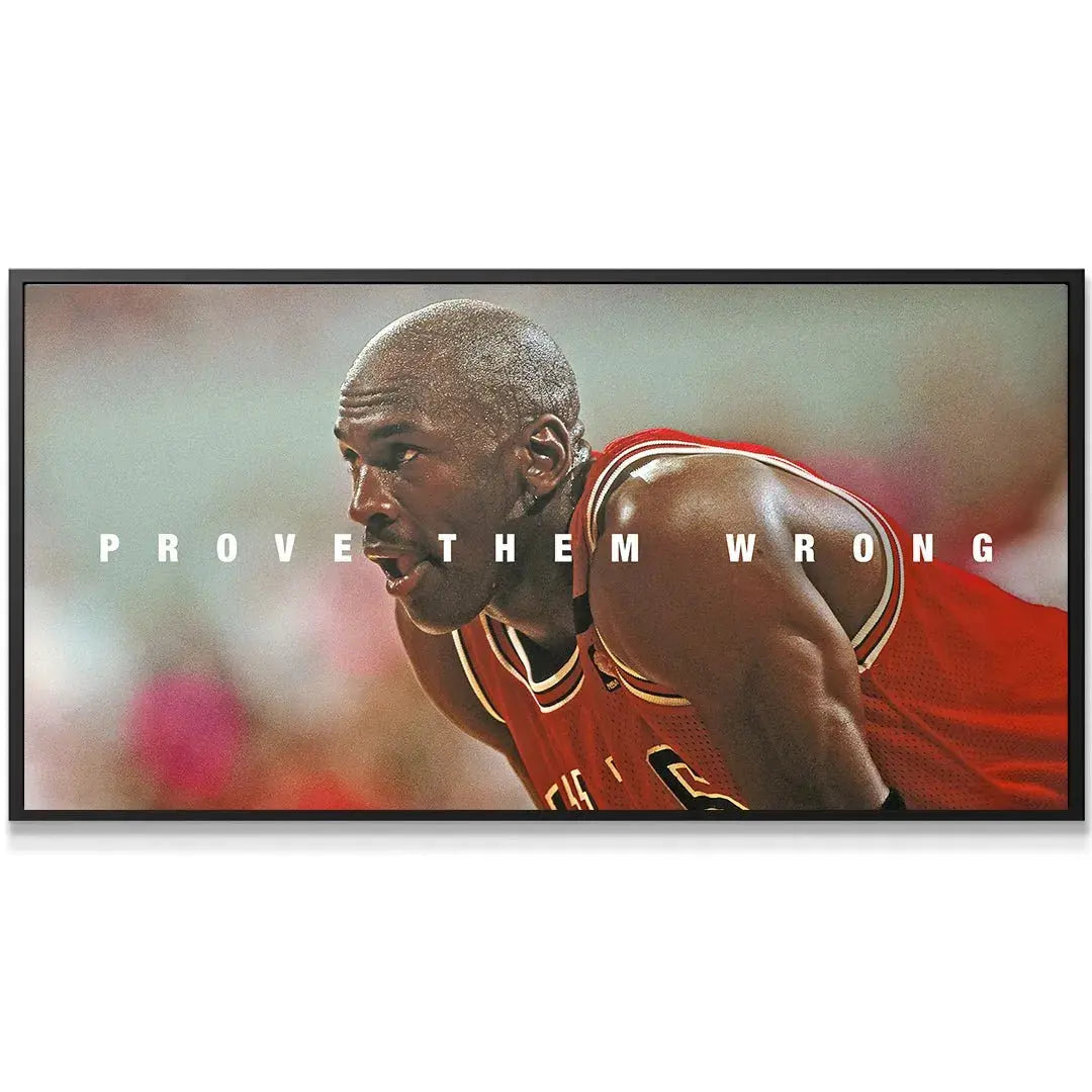 Horizontal angle view of Jordan's face expressing the competitive, laser-focused Michael Jordan - Mindset.