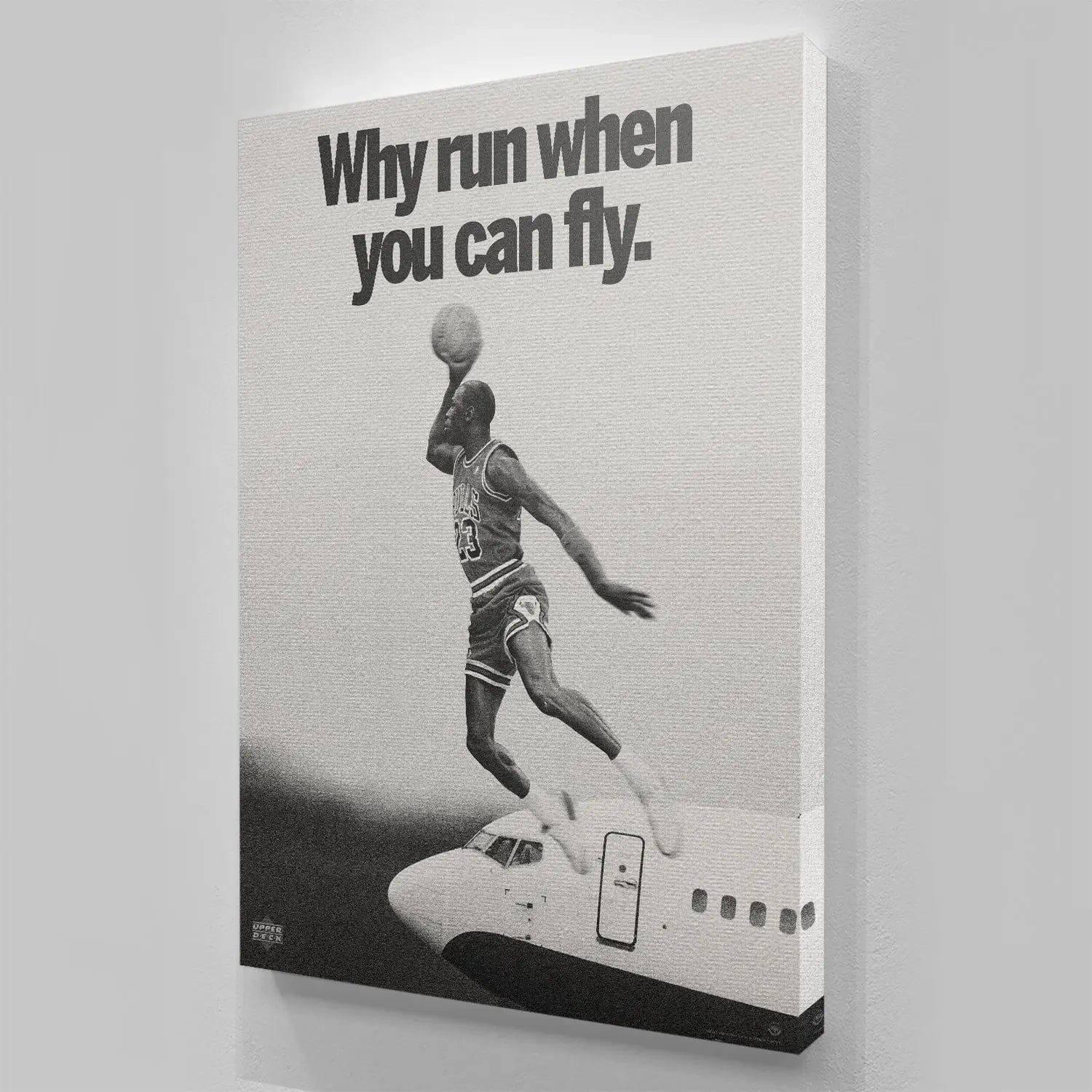 Michael Jordan - Why Run - Premium NBA Basketball Canvas Wall Art by MasterPeaceWall