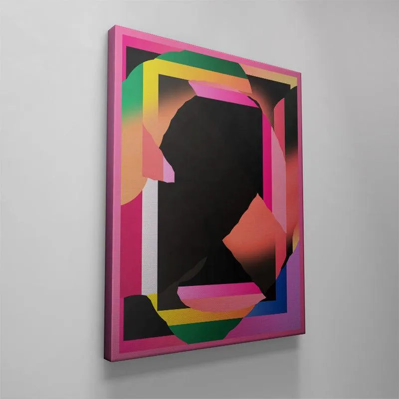 Abstract art titled Midnight Pool, emphasizing the layered, angular design elements.