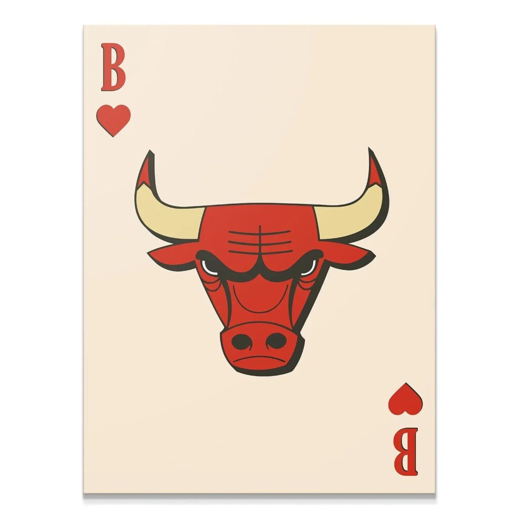 Retro Logo Card - Bulls