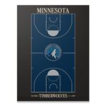 Top Court Design – Timberwolves Wall Art Top Court Design - Timberwolves