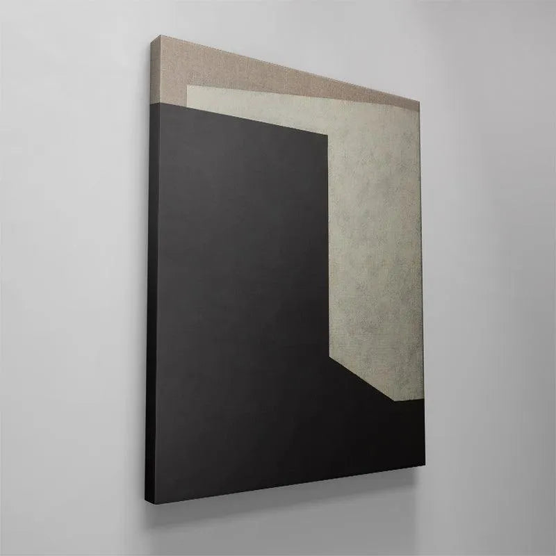 Detailed crop focusing solely on the large, flat matte black area of Raw No. 4.
