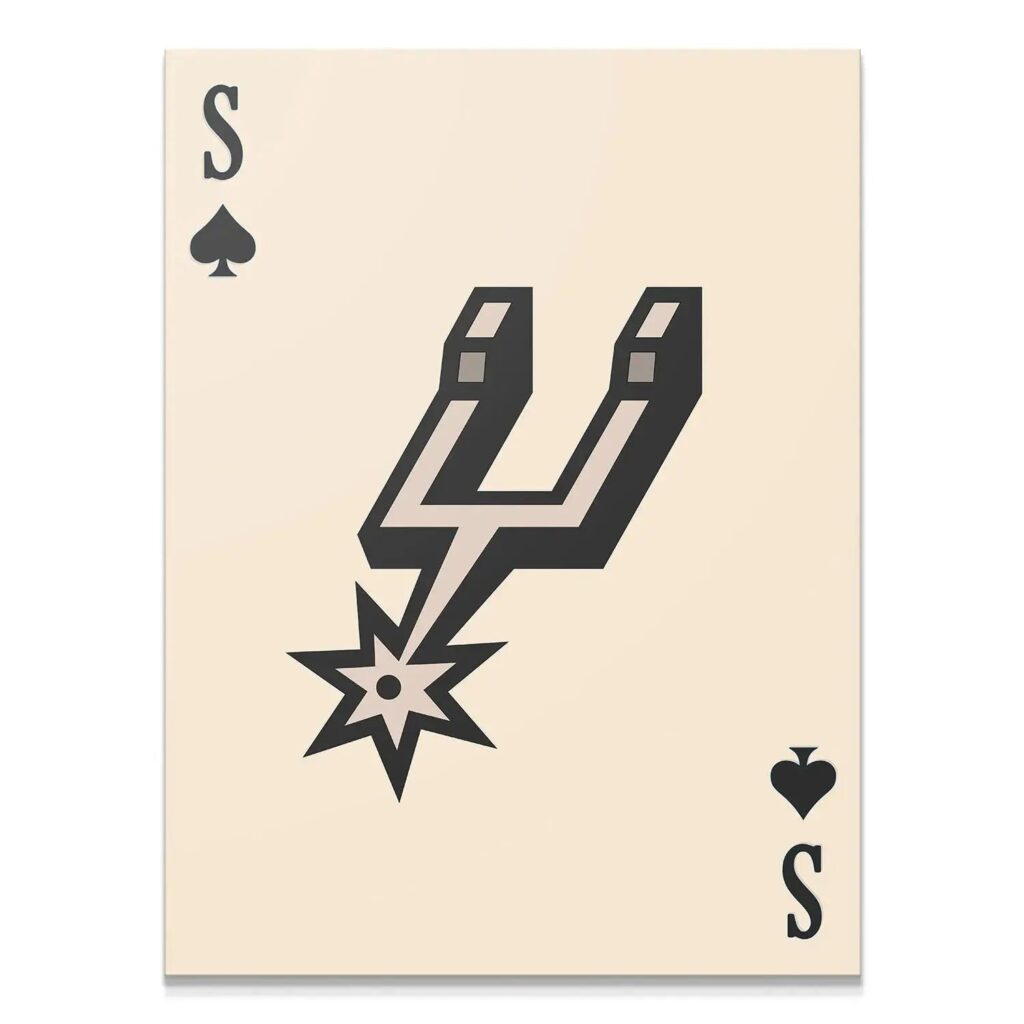 Retro Logo Card - Spurs