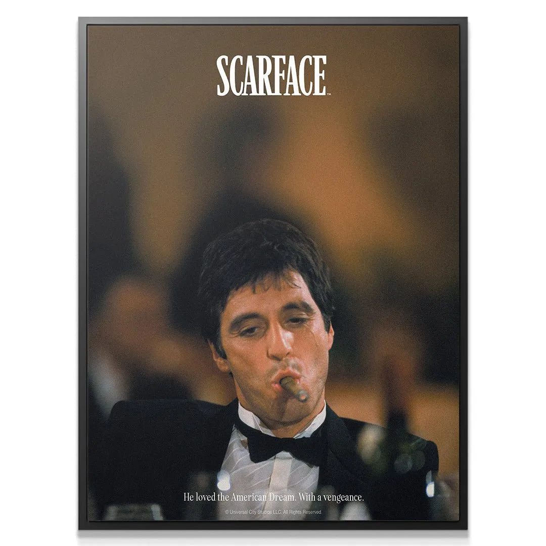 Full view of glossy poster material texture featuring the icon: Scarface - Vengeance