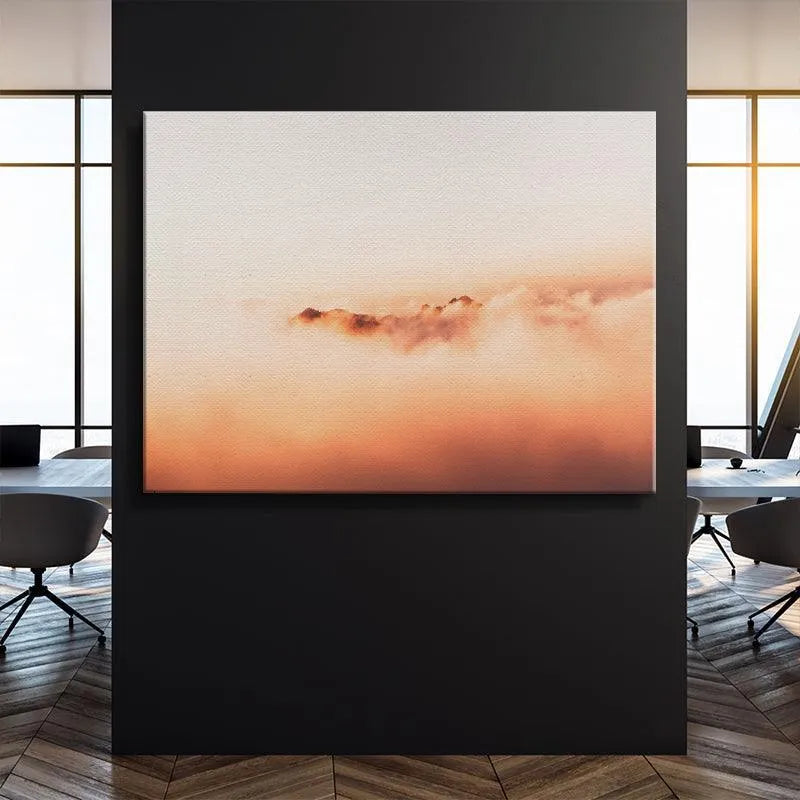 Detailed view showing the soft, ethereal light filtering through the majestic Sea of clouds.