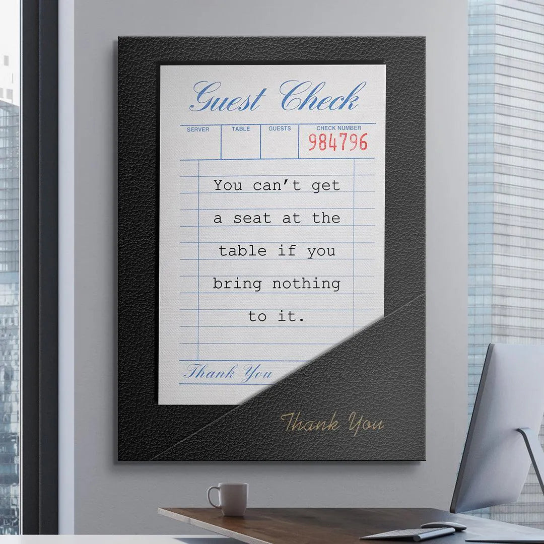 Detailed angle shot highlighting the blue grid lines and vintage paper feel of the 'Seat At The Table' check.