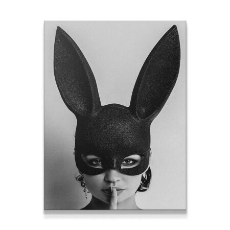 Full view, high contrast, black and white fine art print titled Secrets Secrets.