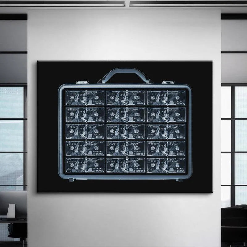 High-contrast fine art print capturing the intense glow of the Security X-RAY screening process.