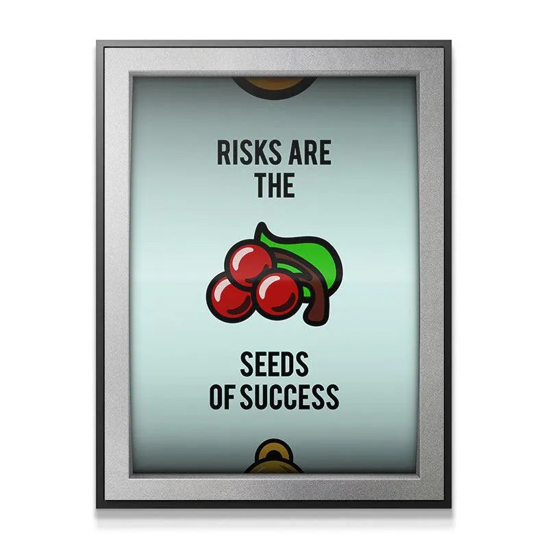 Close-up on the glossy cherry illustration representing the valuable Seeds of Success artwork.